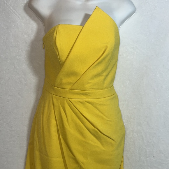 House of CB London Uma Yellow Dress S - Picture 3 of 11